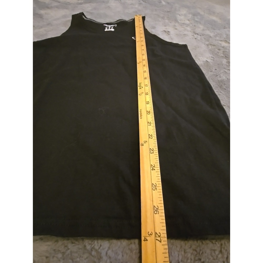 Vtg 90s Champion Men's Medium Black Tank Top Sleeveless Athletic Muscle Shirt - Picture 5 of 12